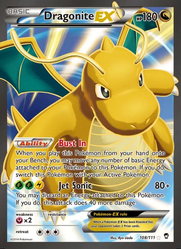 Image of Dragonite-EX Furious Fists (FFI) #108