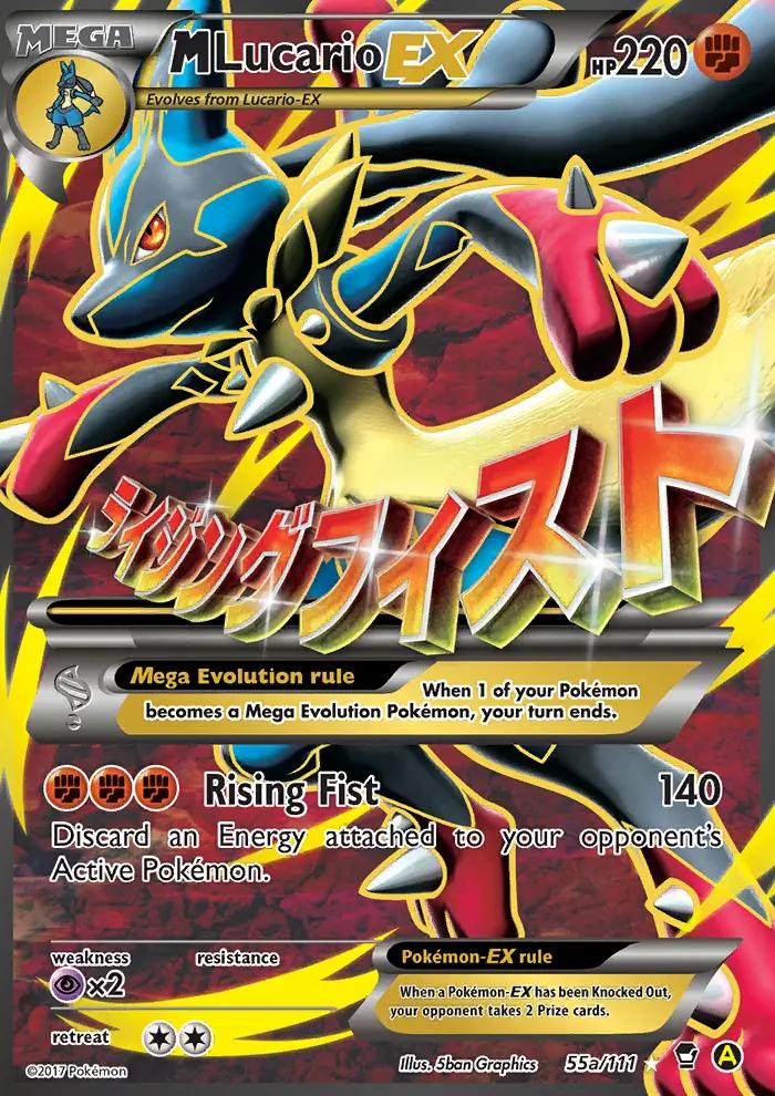 Image of M Lucario-EX Furious Fists (FFI) #55a