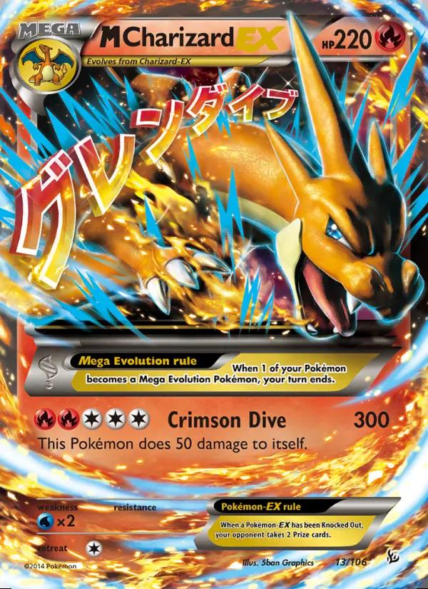 Image of M Charizard-EX Flashfire (FLF) #13