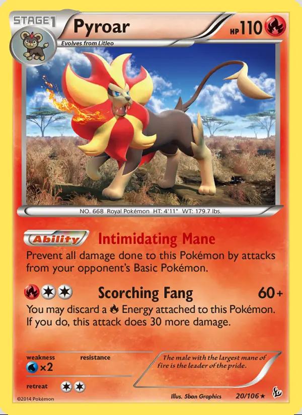 Image of Pyroar Flashfire (FLF) #20