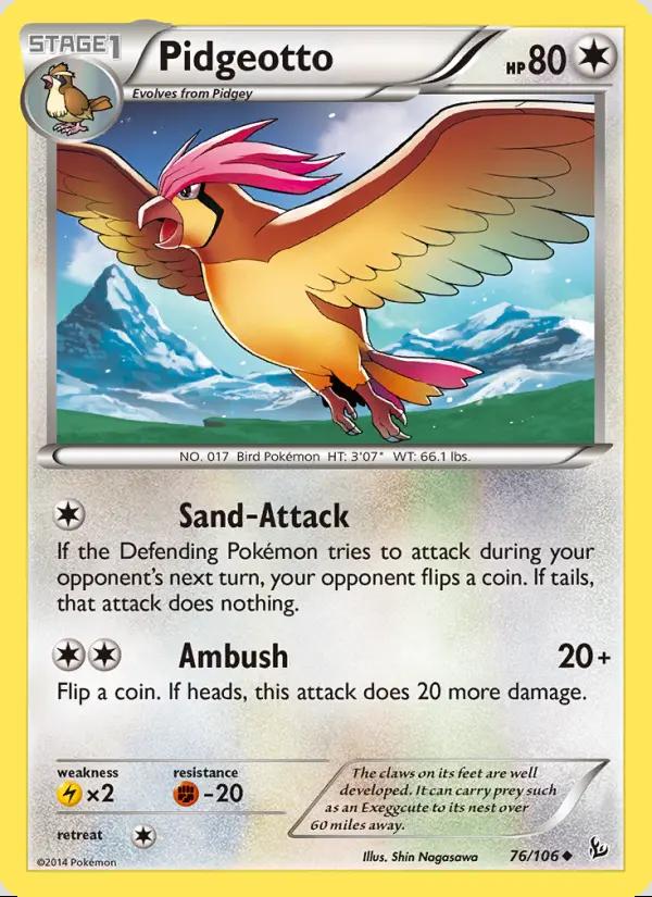 Image of Pidgeotto Flashfire (FLF) #76