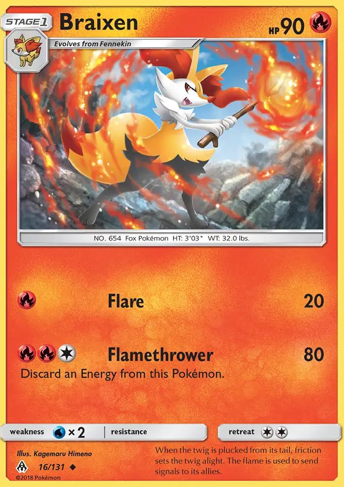 Image of Braixen Forbidden Light (FLI) #16