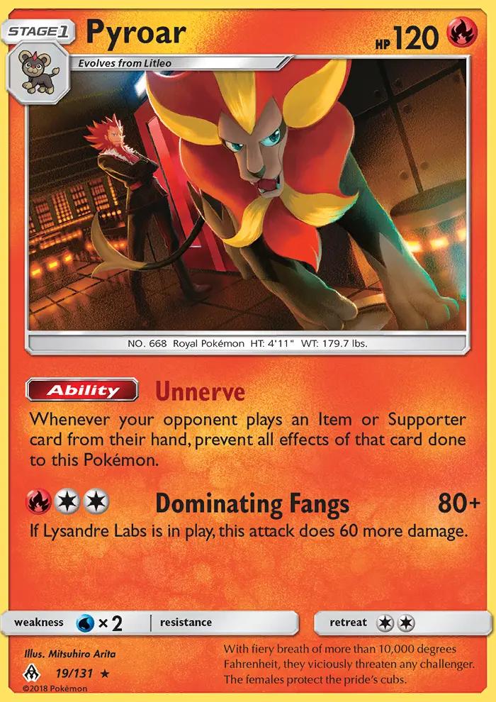 Image of Pyroar Forbidden Light (FLI) #19