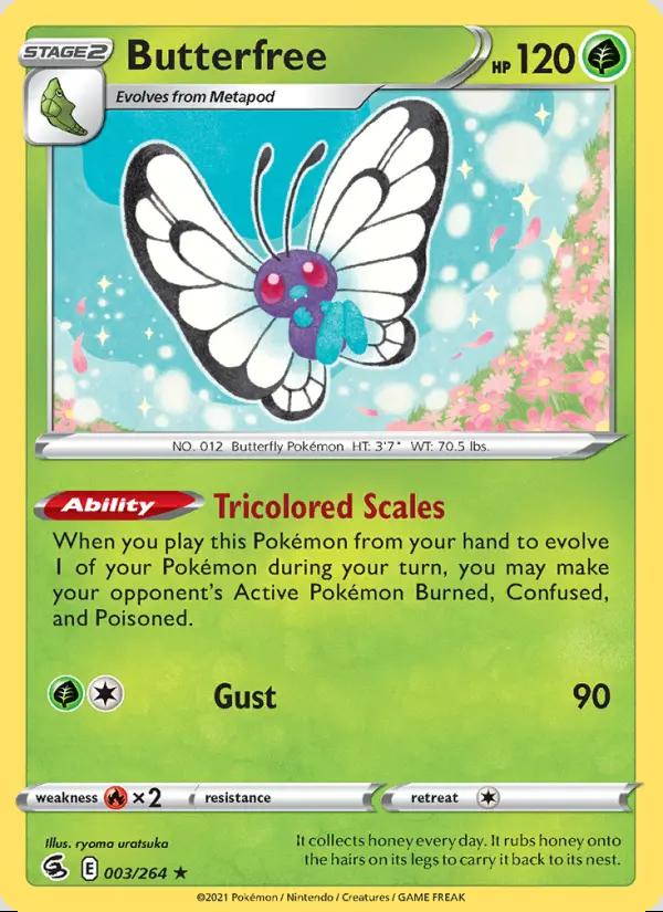 Image of Butterfree Fusion Strike (FST) #003