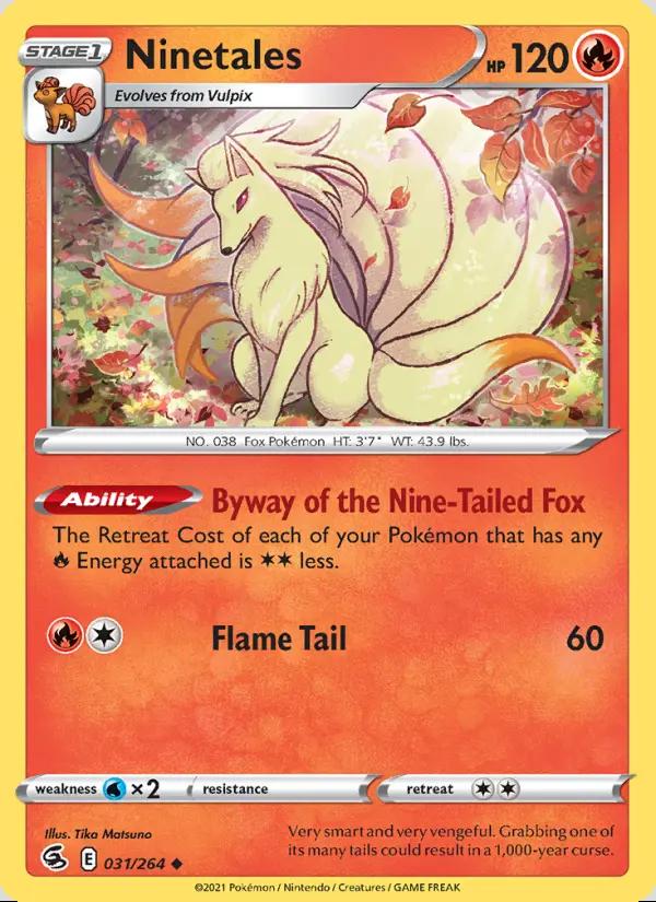 Image of Ninetales Fusion Strike (FST) #031