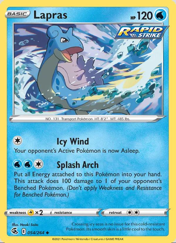 Image of Lapras Fusion Strike (FST) #054