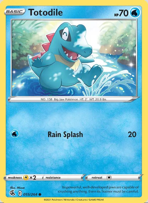 Image of Totodile Fusion Strike (FST) #055