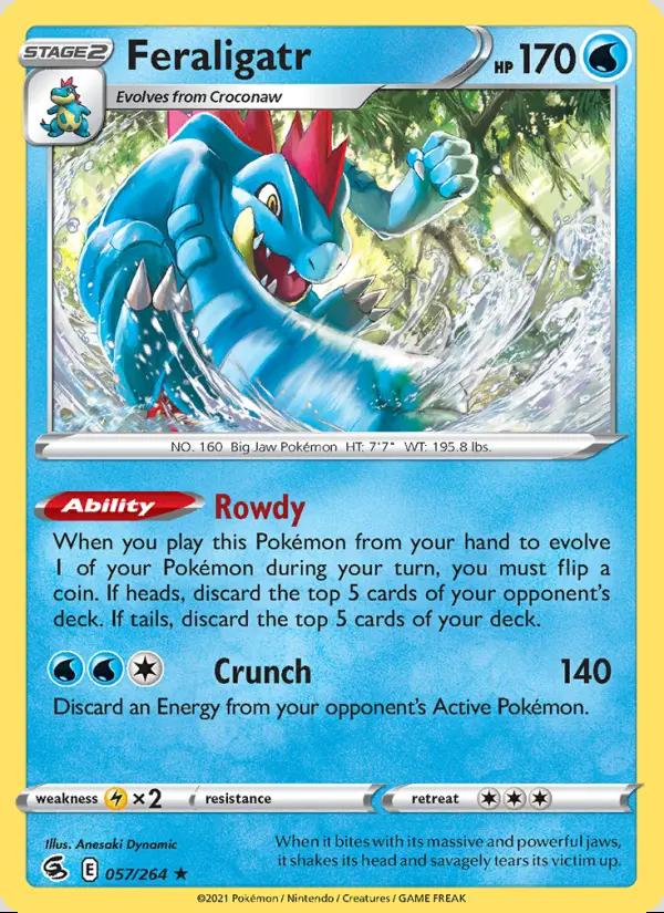 Image of Feraligatr Fusion Strike (FST) #057
