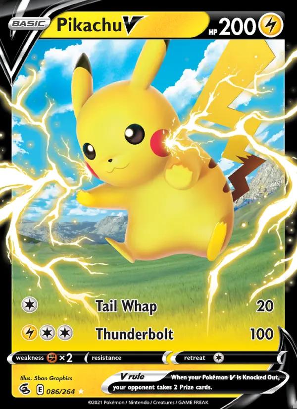 Image of Pikachu V Fusion Strike (FST) #086