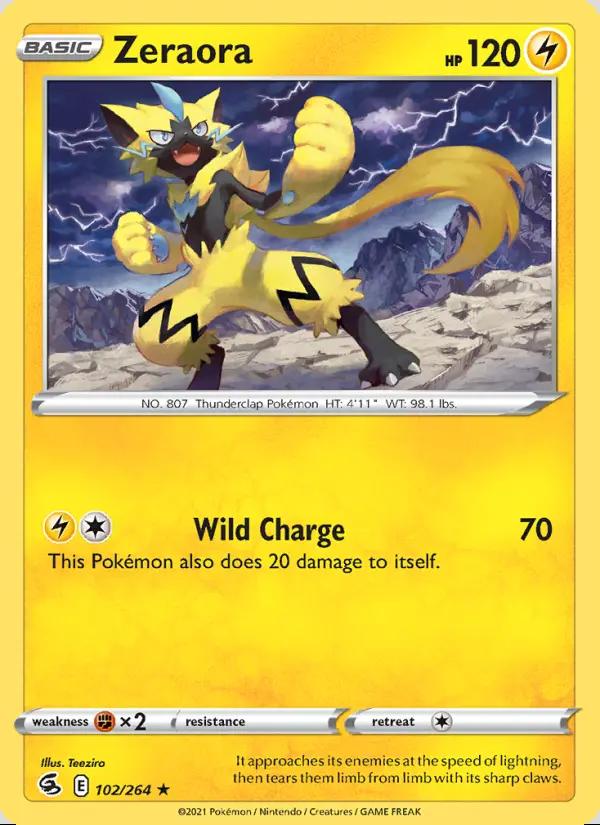 Image of Zeraora Fusion Strike (FST) #102
