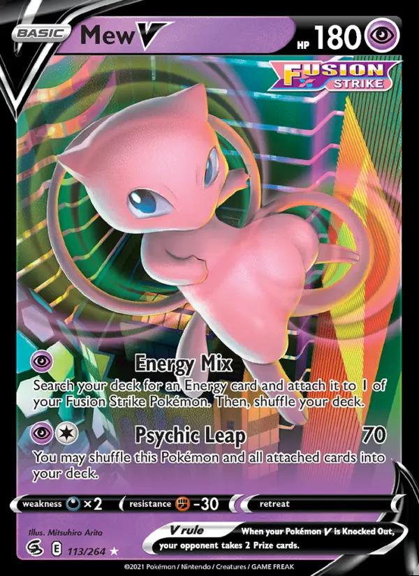 Image of Mew V Fusion Strike (FST) #113