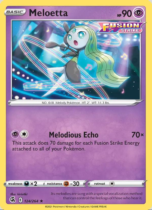 Image of Meloetta Fusion Strike (FST) #124