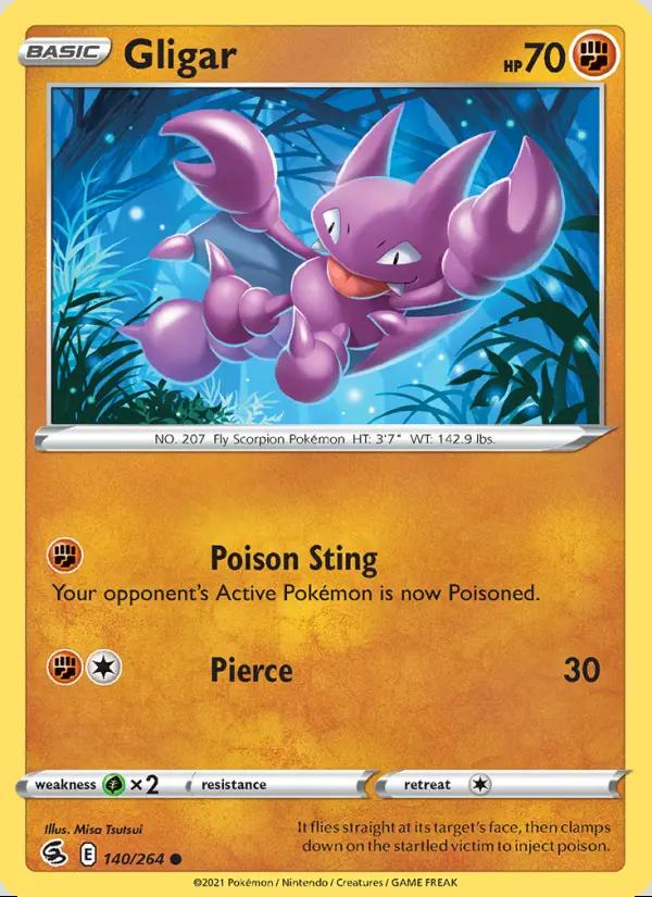 Image of Gligar Fusion Strike (FST) #140