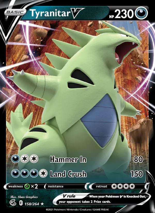 Image of Tyranitar V Fusion Strike (FST) #158