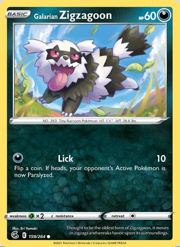 Image of Galarian Zigzagoon Fusion Strike (FST) #159