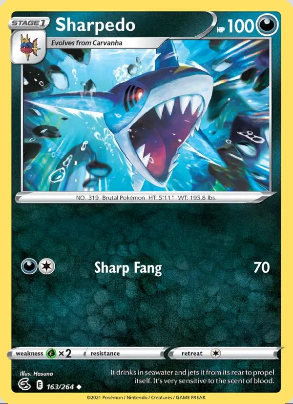 Image of Sharpedo Fusion Strike (FST) #163