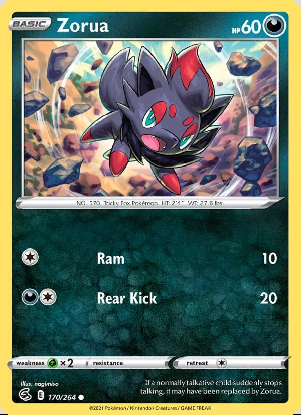Image of Zorua Fusion Strike (FST) #170