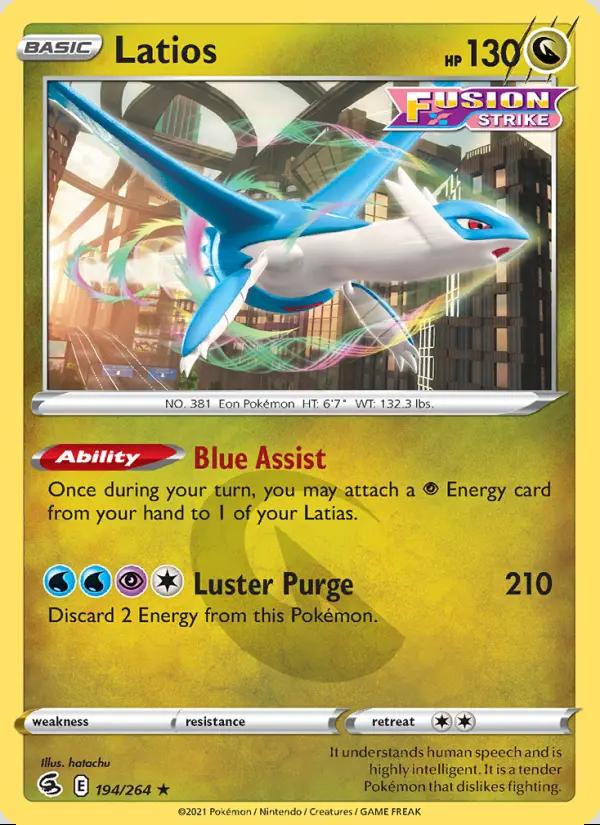 Image of Latios Fusion Strike (FST) #194
