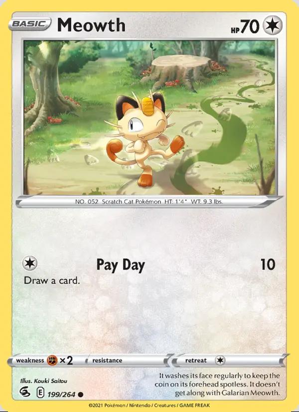 Image of Meowth Fusion Strike (FST) #199