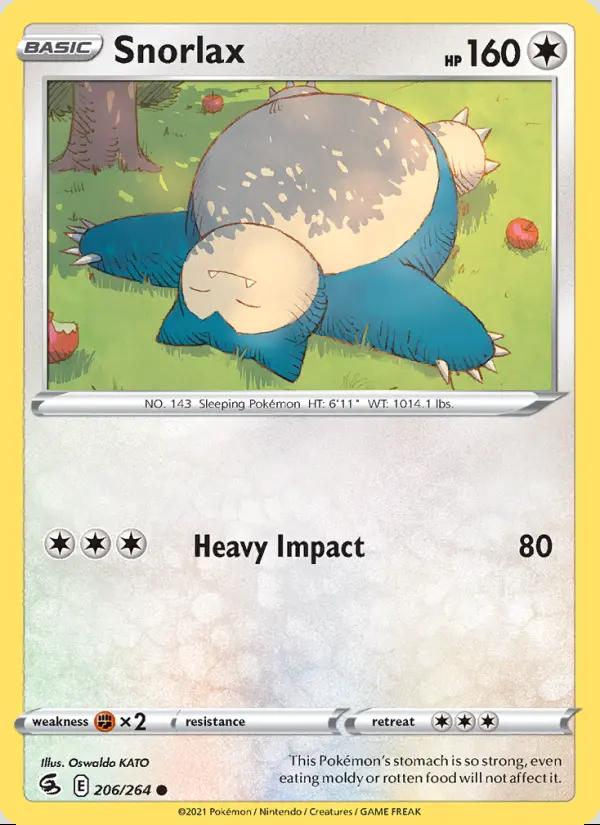 Image of Snorlax Fusion Strike (FST) #206