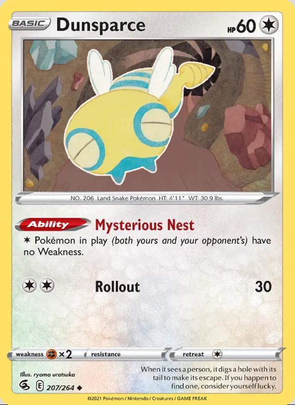 Image of Dunsparce Fusion Strike (FST) #207