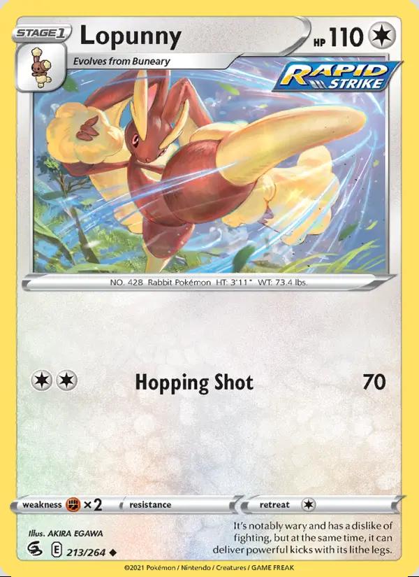 Image of Lopunny Fusion Strike (FST) #213