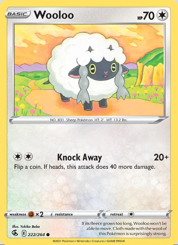 Image of Wooloo Fusion Strike (FST) #222