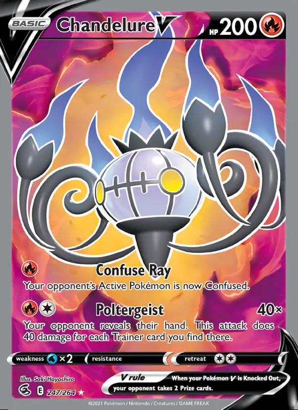 Image of Chandelure V Fusion Strike (FST) #247
