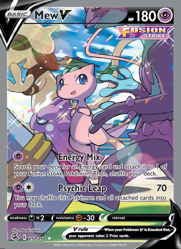 Image of Mew V Fusion Strike (FST) #251