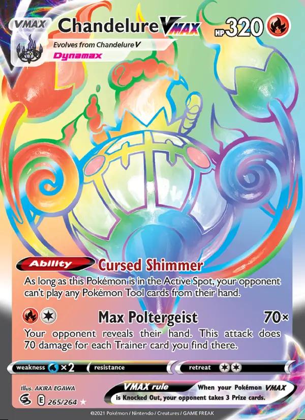 Image of Chandelure VMAX Fusion Strike (FST) #265