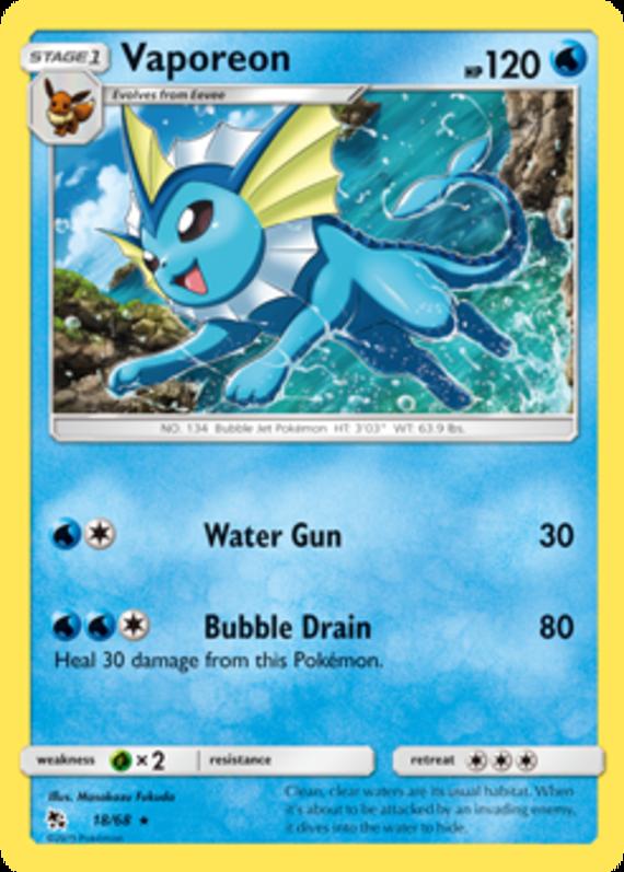 Image of Vaporeon Hidden Fates (HIF) #018