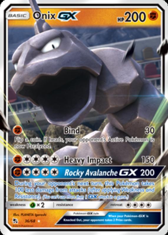 Image of Onix GX Hidden Fates (HIF) #036
