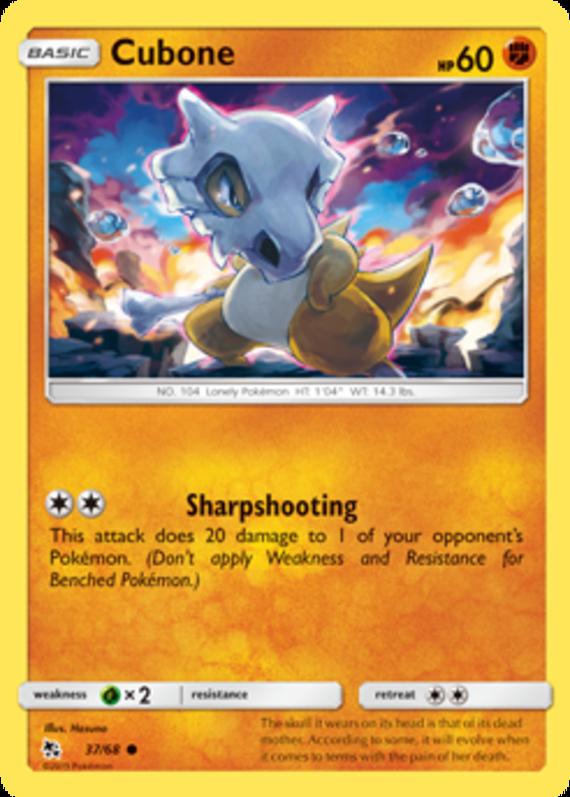 Image of Cubone Hidden Fates (HIF) #037