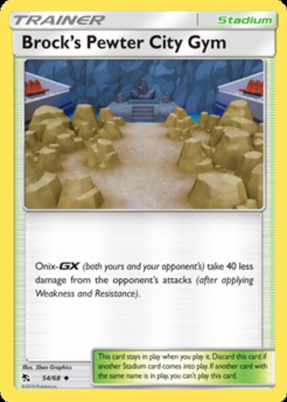 Image of Brocks Pewter City Gym Hidden Fates (HIF) #054