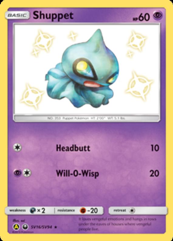Image of Shuppet Hidden Fates (HIF) #SV16