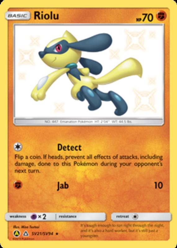 Image of Riolu Hidden Fates (HIF) #SV21