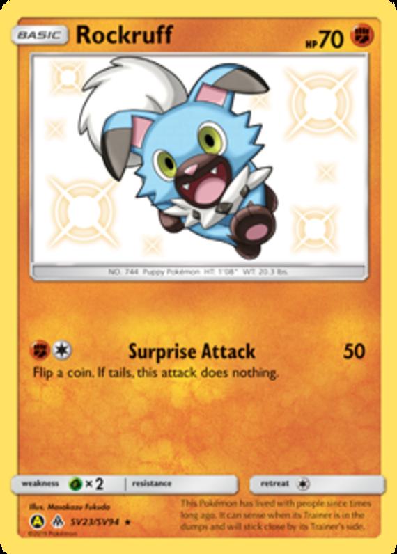 Image of Rockruff Hidden Fates (HIF) #SV23