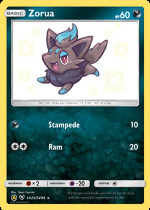 Image of Zorua Hidden Fates (HIF) #SV25