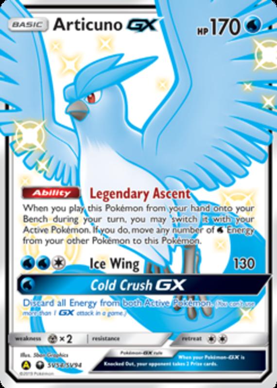 Image of Articuno GX Hidden Fates (HIF) #SV54