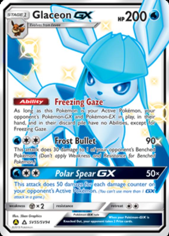 Image of Glaceon GX Hidden Fates (HIF) #SV55