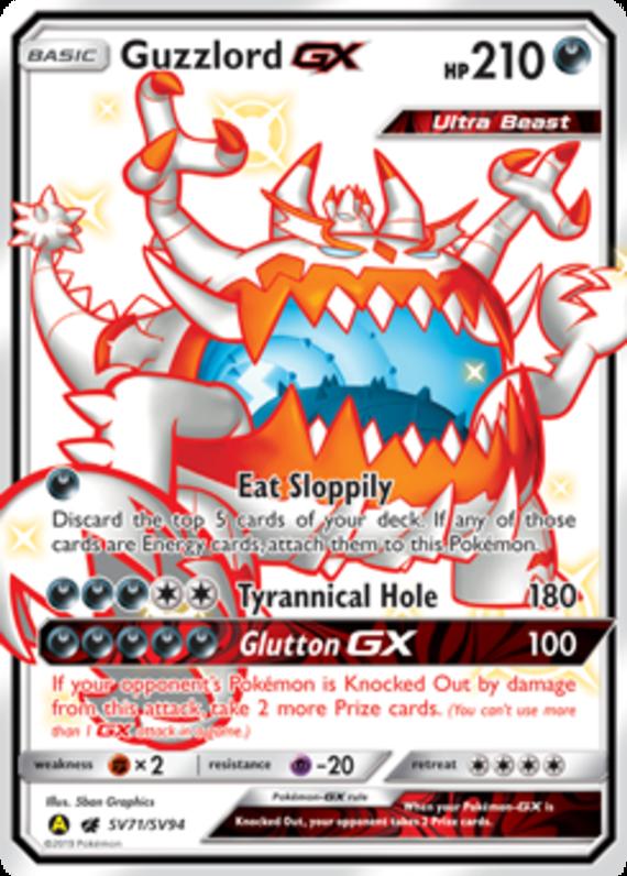 Image of Guzzlord GX Hidden Fates (HIF) #SV71