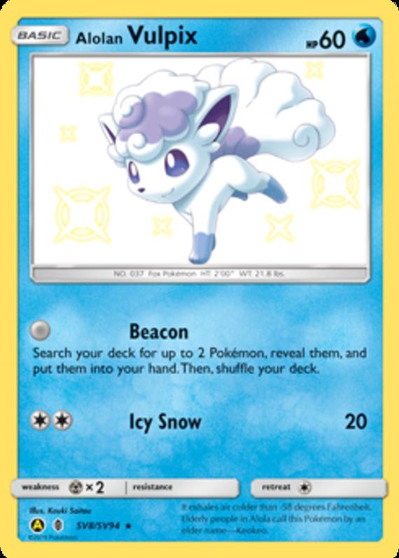 Image of Alolan Vulpix Hidden Fates (HIF) #SV8