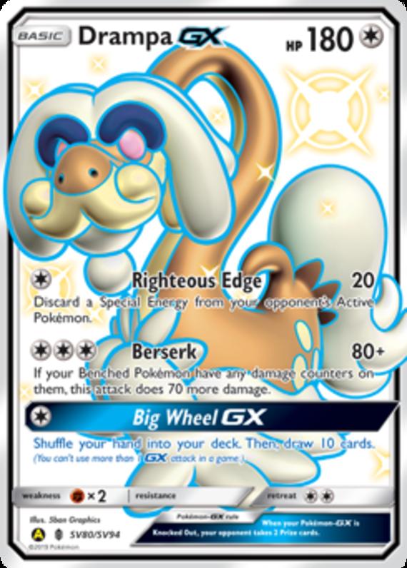 Image of Drampa GX Hidden Fates (HIF) #SV80