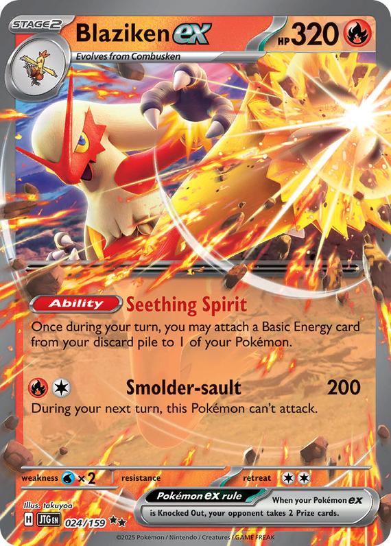 Image of Blaziken ex Journey Together (JTG) #024