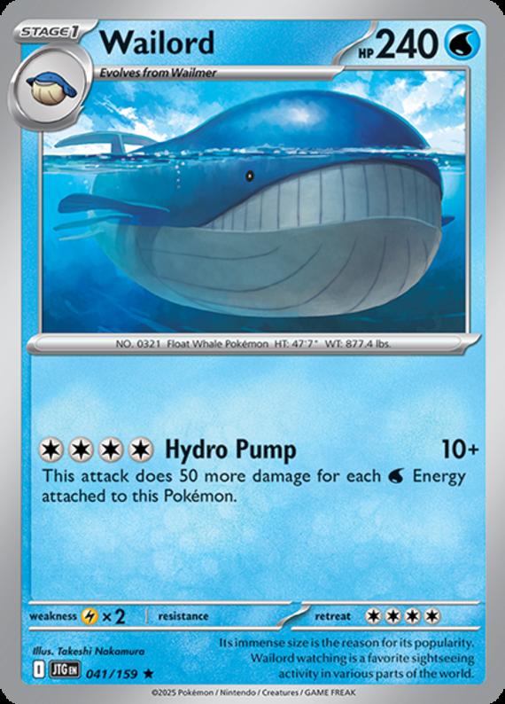 Image of Wailord Journey Together (JTG) #041