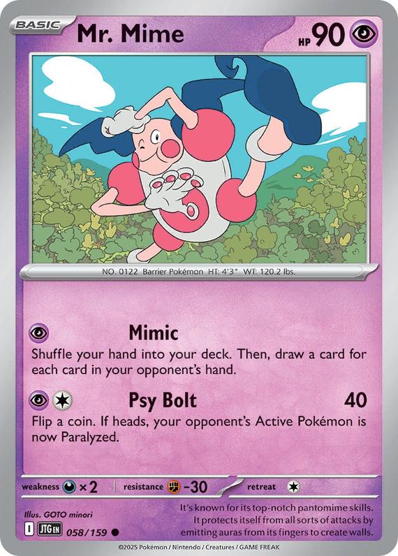 Image of Mr. Mime Journey Together (JTG) #058