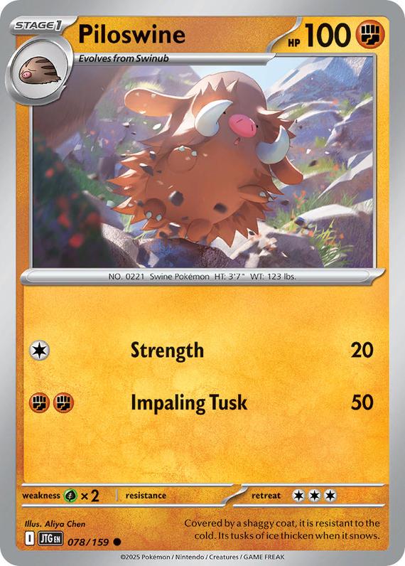 Image of Piloswine Journey Together (JTG) #078