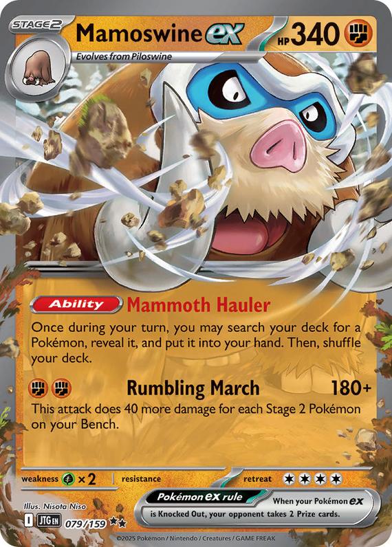 Image of Mamoswine ex Journey Together (JTG) #079