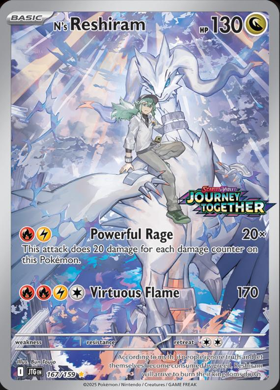 Image of Ns Reshiram Journey Together (JTG) #167