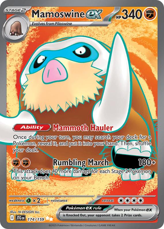 Image of Mamoswine ex Journey Together (JTG) #174